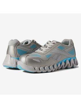 Reebok Zig Pulse Work EH Comp Toe Large Grey Powder Blue 7.5 Wide